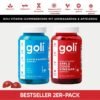 Goli Nutrition Bestseller 2er Pack: 1 Dose Ashwagandha Gummies + 1 Dose Apfelessig Vitamin-Gummibärchen, Halal, Gelatinefrei, Glutenfrei, Vegan, Amerikas Nr. 1 Wellness-Marke